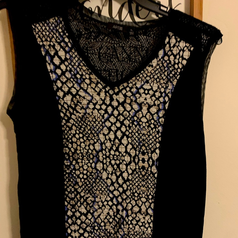 Apt 9 Blouse with lace back/shoulders